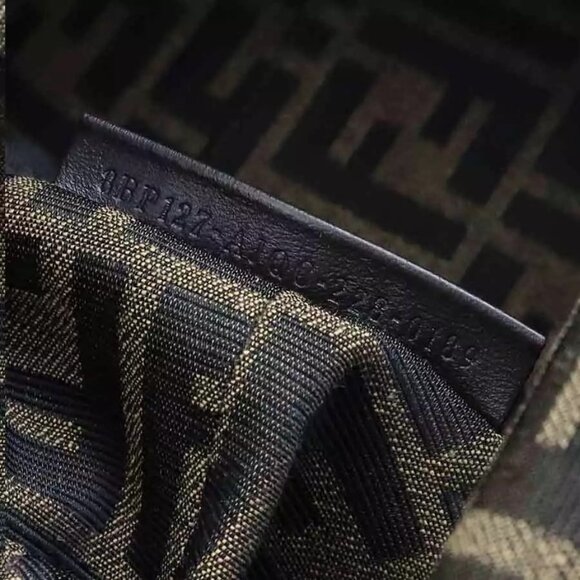 Auth FENDI FENDACE First Medium Shoulder Bag Light Beige/Yellow Canvas - Picture 7 of 16